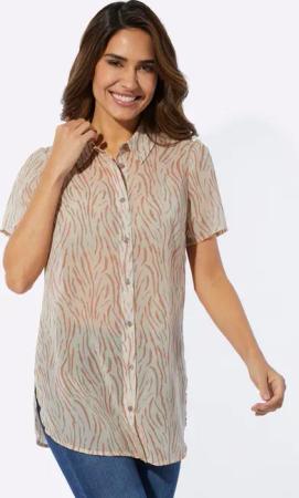 Sieh an! Klassische Bluse Longbluse