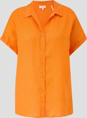 s.Oliver Kurzarmbluse Bluse aus Leinen