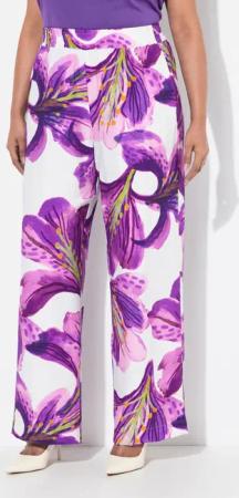 Ulla Popken Schlupfhose Hose Blüten weites