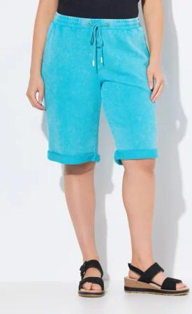 Ulla Popken Jeansshorts Sweat-Shorts Mary weites