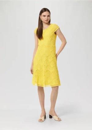 Comma Minikleid Kleid aus Spitze mit