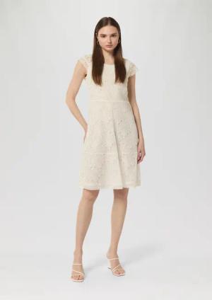 Comma Minikleid Kleid aus Spitze mit