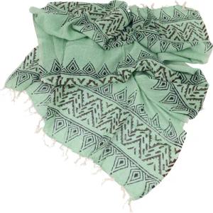 Guru-Shop Sarong Indisches bedrucktes Baumwolltuch, leichter..