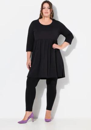 Ulla Popken Longshirt Longshirt A-Linie Rundhals