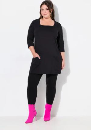 Ulla Popken Longshirt Longshirt Taschen A-Linie