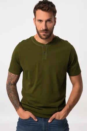 JP1880 T-Shirt JP1880 Henley Bauchfit Halbarm