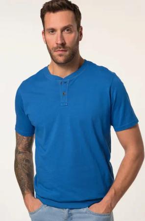 JP1880 T-Shirt JP1880 Henley Bauchfit Halbarm