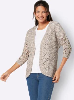 Sieh an! Strickjacke Ajourstrickjacke