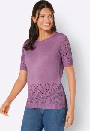 Sieh an! Strickpullover Kurzarmpullover