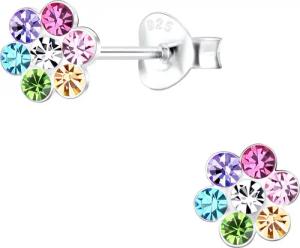 ALEXANDER YORK Paar Ohrstecker BLUME Kristall