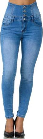 Elara High-waist-Jeans Elara Damen Stretch Jeans