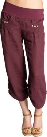 Caspar Leinenhose KHS017 Damen 3/4 Hose