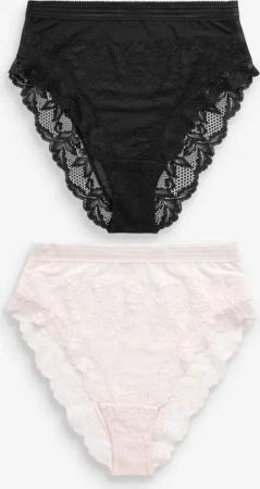 Next High-Waist-Slip 2er-Pack Rioslips aus Spitzen