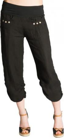 Caspar Leinenhose KHS017 Damen 3/4 Hose
