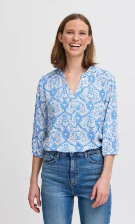b.young Kurzarmbluse BYHALBA Moderne Bluse mit