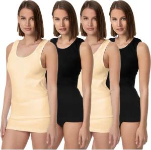 TEXEMP Unterhemd 4er Pack Damen Unterhemd