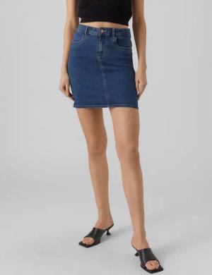 Vero Moda Sommerrock Denim hohe Taille