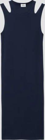 s.Oliver Minikleid Slim-Fit-Kleid aus Rippware mit