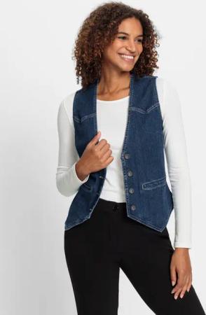 Witt Jerseyweste Jeansweste