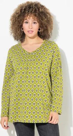 Ulla Popken Longsleeve Shirt Zierfalten A-Linie