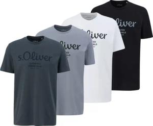 s.Oliver T-Shirt Herren T-Shirt 4er Pack