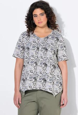 Ulla Popken T-Shirt T-Shirt Tiere A-Linie