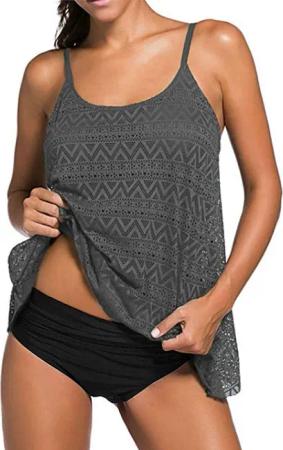 Badekönig Tankini (2 teilig) Grau im