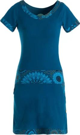 Vishes Jerseykleid Damen Sommerkleid Kurzarm Jersey-Kleid