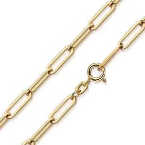 Materia Goldkette Damen Gold Ankerkette weite
