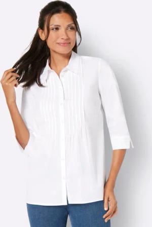 Sieh an! Klassische Bluse Longbluse
