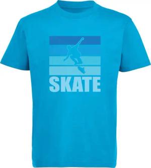 MyDesign24 T-Shirt Kinder Print Shirt Skateboarder
