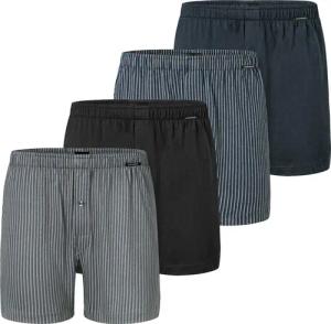 Schiesser Boxershorts 4er Pack Singel-Jersey (Spar-Set,