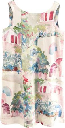 Next Minikleid Mini-Etuikleid mit Leinen mit