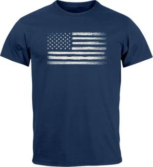 Neverless Print-Shirt Herren T-Shirt USA Flagge
