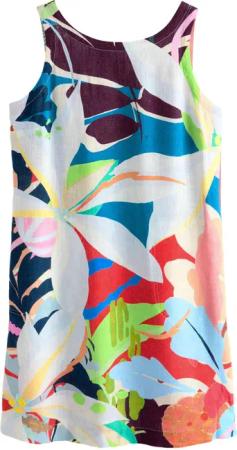 Next Minikleid Mini-Etuikleid mit Leinen mit