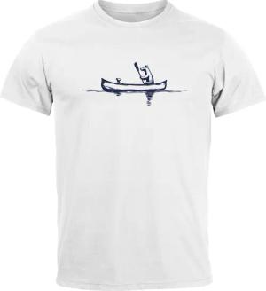 Neverless Print-Shirt Herren T-Shirt Bär Familie