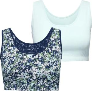Ulla Popken Bustier Bustiers 2er-Pack bedruckt/uni