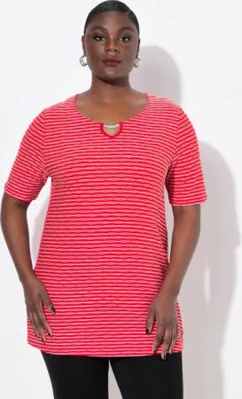 Ulla Popken T-Shirt T-Shirt Metallspange Classic