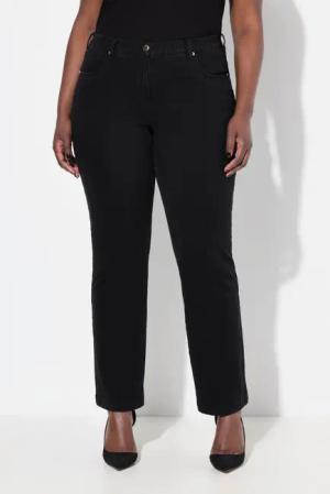 Ulla Popken Regular-fit-Jeans Jeans Mandy Black
