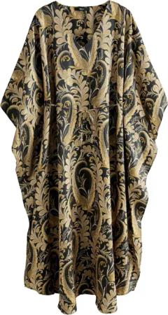 Next Maxikleid Festliches Maxikleid mit V-Ausschnitt,
