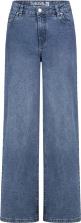 SUBLEVEL Boyfriend-Jeans Denim mit weitem Bein