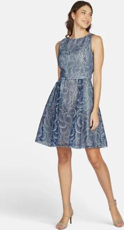 Kleo Cocktailkleid (1-tlg) mit Bindeschlaufe am