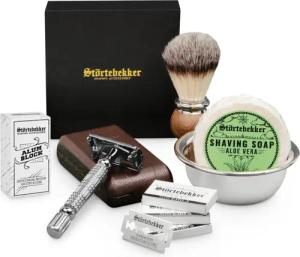Störtebekker Rasierset - Rasierhobel 'Hamburg' (Silber)