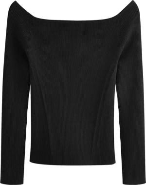 Next Carmenpullover Bardot-Pullover aus Rippstrick (1-tlg)