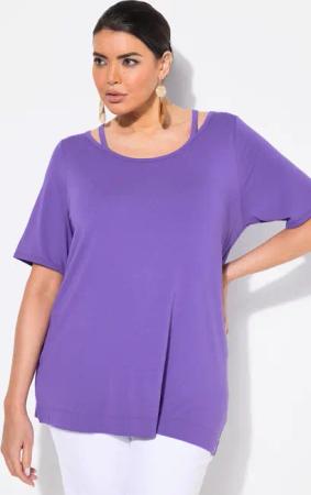 Ulla Popken T-Shirt T-Shirt Cut-Out Classic