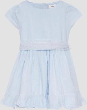 s.Oliver Minikleid Festives Kleid mit Tüll-Gürtel