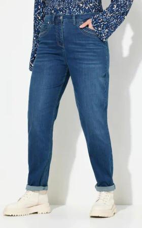Ulla Popken Regular-fit-Jeans Mom-Jeans weites Bein