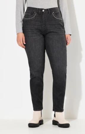 Ulla Popken Regular-fit-Jeans Mom-Jeans weites Bein