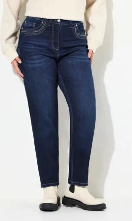 Ulla Popken Regular-fit-Jeans Mom-Jeans weites Bein