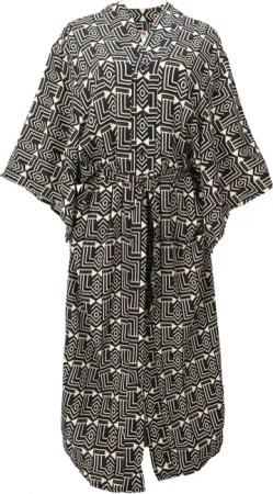 Guru-Shop Midikleid Langes Boho Sommerkleid mit
